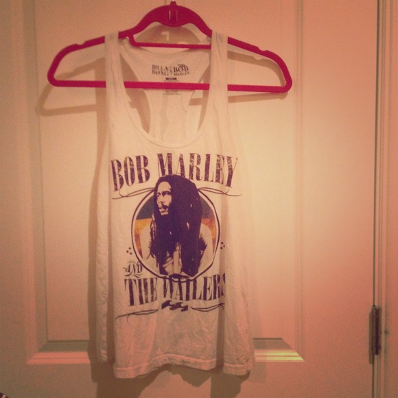 White Bob Marley and the Wailers tank