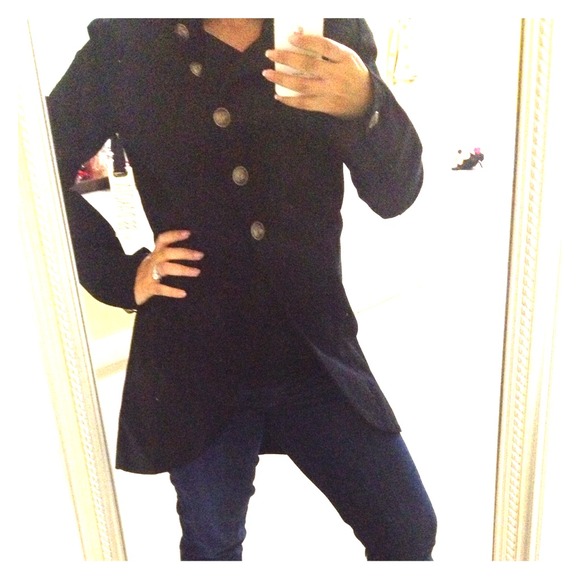 Military style fishtail jacket