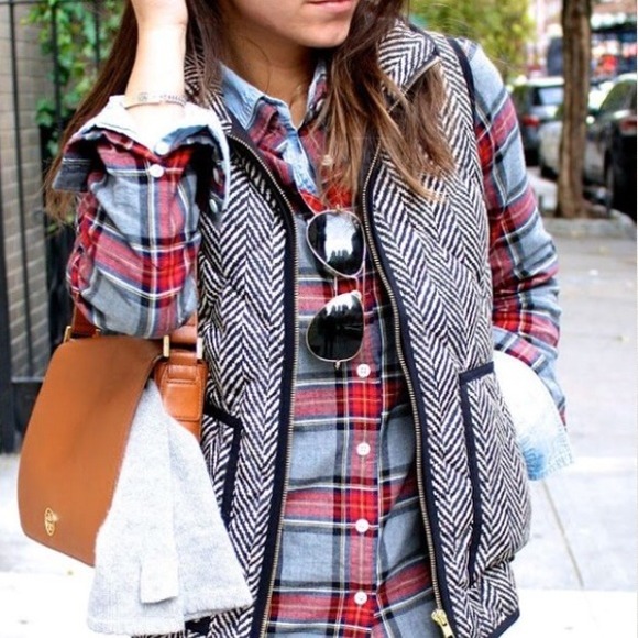 J. Crew Herringbone vest NWT size small