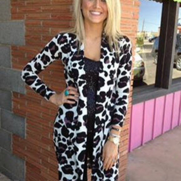 ** Bundle ** Leopard cardigan and North Face.