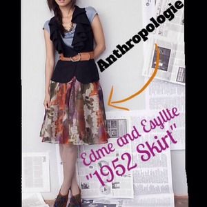 Anthropologie Edme and Esyllte 1952 Skirt