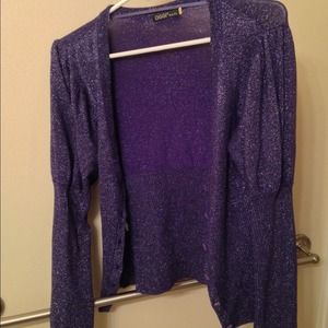 💕TRADED💕 Purple sparkle cardigan