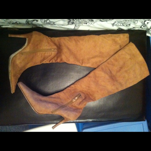 Pointy Suede Boots