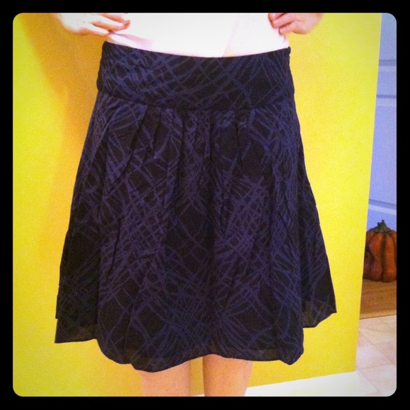 Blue & black skirt