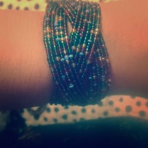 Criss cross beaded bracelet