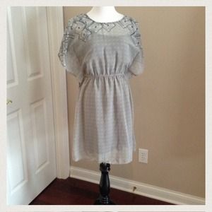 Mossimo Grey Navy Dress