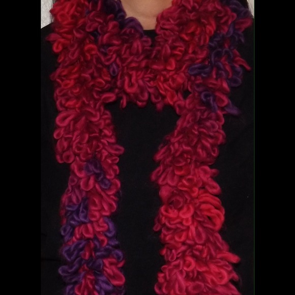 Homemade ribbon scarf