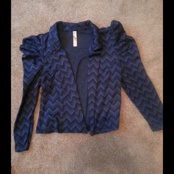 Blue chevron design jacket