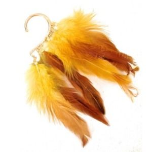 Feather ear cuff