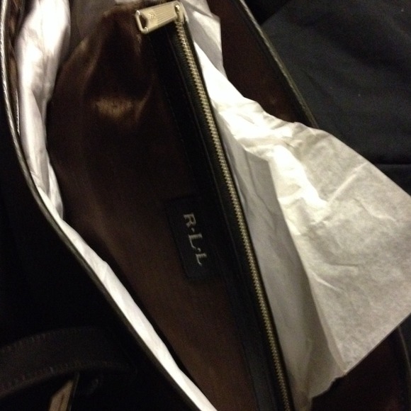 RALPH LAUREN BLACK TOTE BAG - Picture 4 of 4
