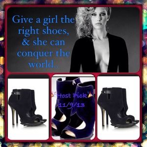 Camilla Skovgaard black suede heart cut out bootie