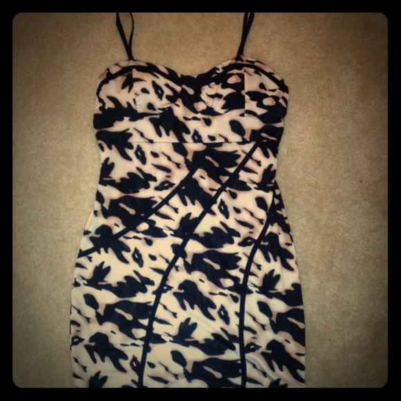 Animal print top/ sweetheart dress