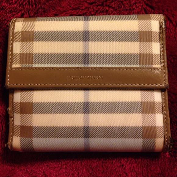 Burberry Blue Plaid Wallet