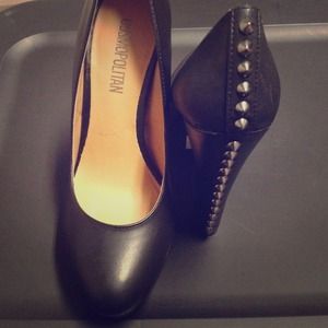 Studded heels! New! Never worn
