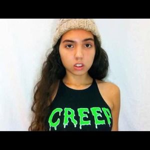 SLIME Black Sleeveless Crop Top