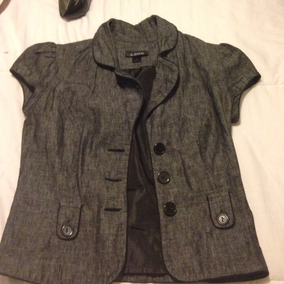 Sz Medium "A.Byer" blazer. Black charcoal