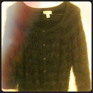 Black eyelash sweater