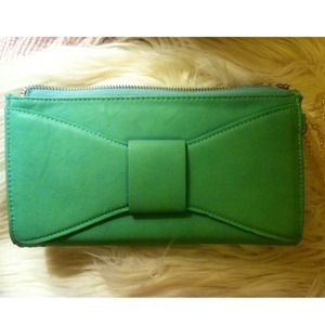 Light Green Bow Clutch - $20 OBO!