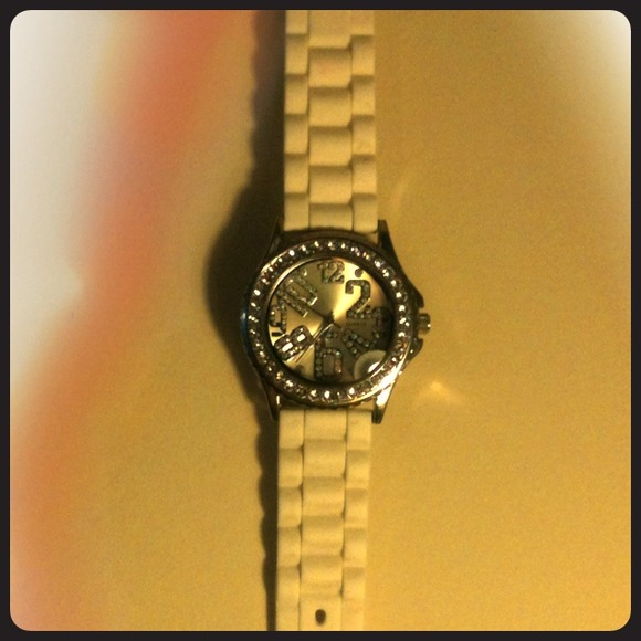 White jewel  watch