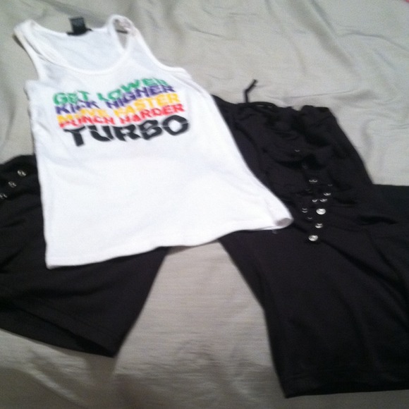 Turbo wear tank and shorts