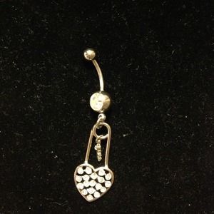 Claire's Lock n Key Belly Ring New in Package