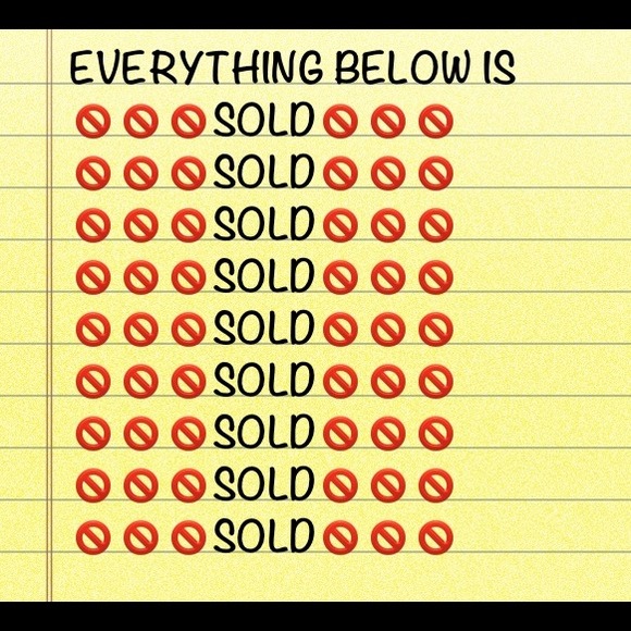 EVERYTHING BELOW IS 🚫🚫🚫SOLD🚫🚫🚫 - Picture 1 of 1