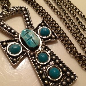 ⬇️50% PRICE CUT Long Chain metal Ankh Necklace