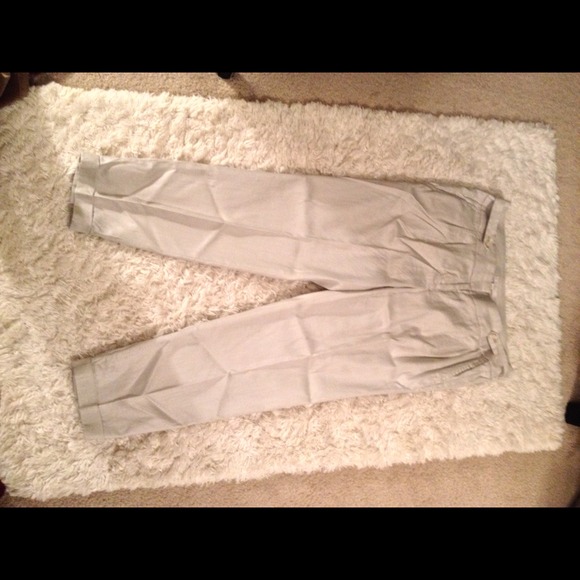 Linen ankle length pants