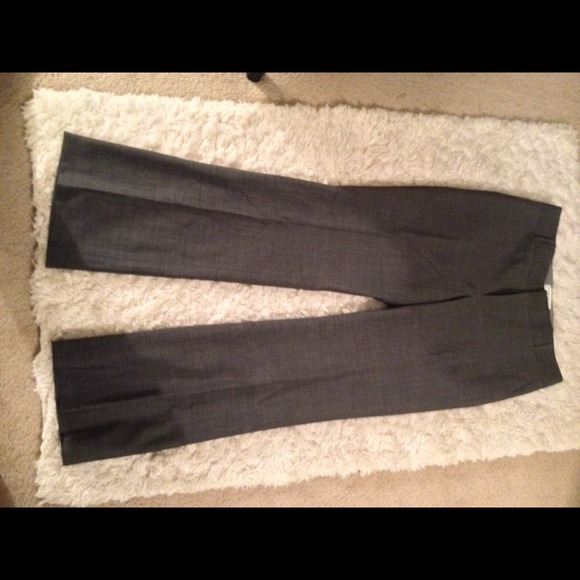 Full length gray slacks