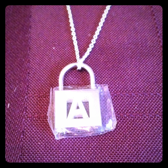 Tiffany & Co. Letter "A" Lock Necklace