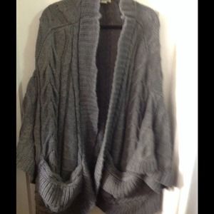 Acrylic oversize sweater coat