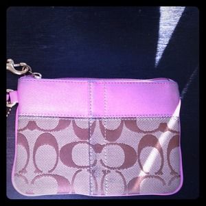 Real coach wristlet