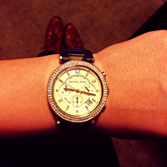 ❗SOLD❗Blue strap Michael Kors watch!
