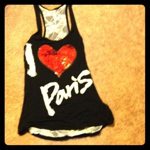 ❎❎❎❎Traded❎❎❎❎I  <3 Paris tank