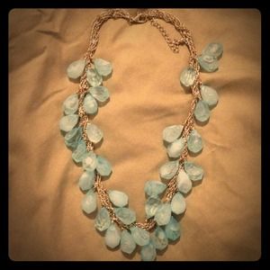 Ice Blue Statement Necklace