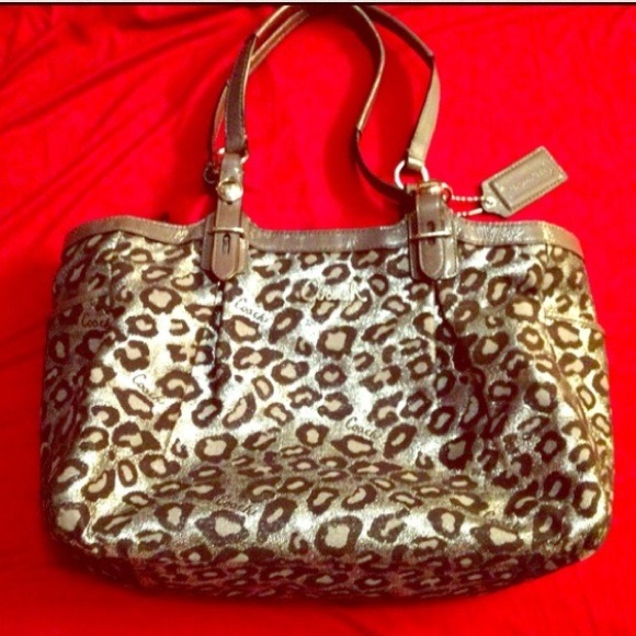 SOLD ON EBAY Coach ocelot bag