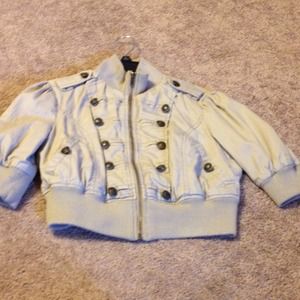 Khaki crop jacket