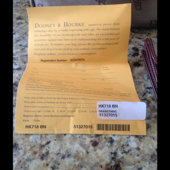 SOLD- Dooney & Bourke Drawstring Bag & Wallet. - Picture 2 of 3