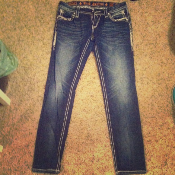 REDUCED ROCK REVIVAL JEANS