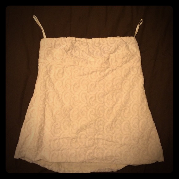 Beautiful white J Crew tube top size 8