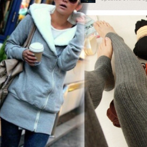 Gray Jacket and Dark Gray Leggings