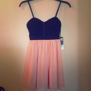 New pretty dress (black/peach)