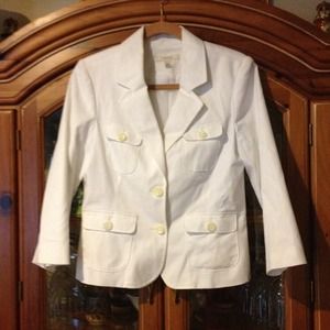 White Button Up MERONA Jacket NWOT