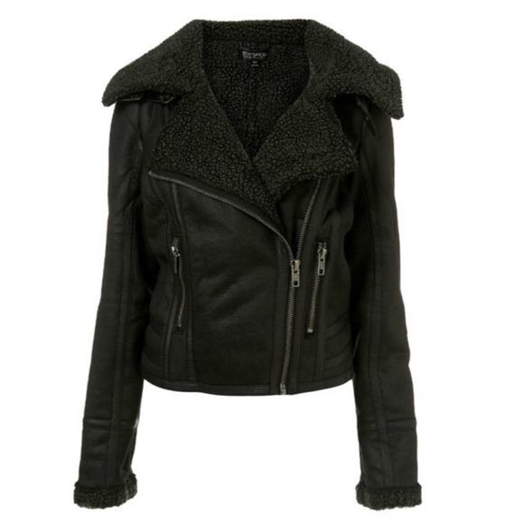 ❤️RESERVED❤️✨EDITOR SHARED✨Topshop Biker Jacket