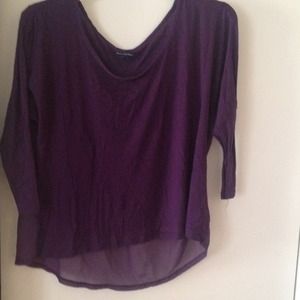 Plum off shoulder top
