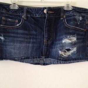 Dark denim skirt
