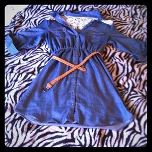 Sweet & versatile denim dress!