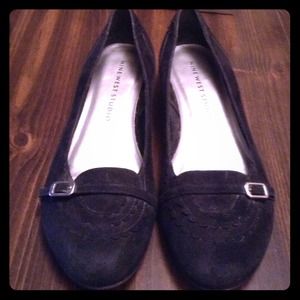Nine West black suede shoes size8