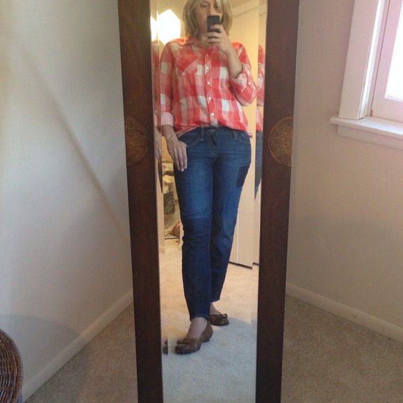Lucky Charlie Skinny Patchwork Ankle Denim