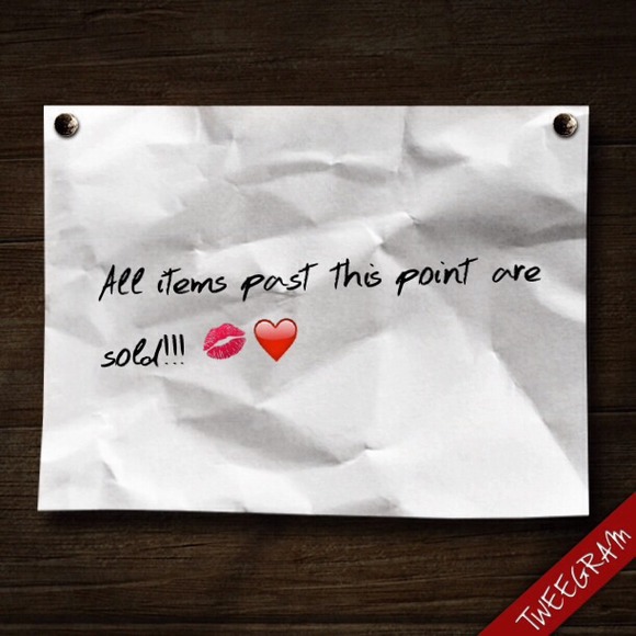 All items below this posting are sold!